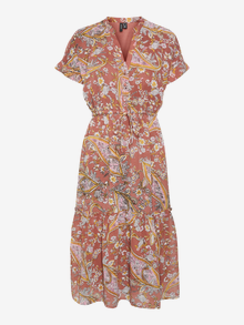 Vero Moda VMHOLLY Lange jurk -Mahogany - 10303806