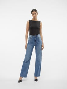 Vero Moda VMTESSA Taille haute Wide Fit Jeans -Medium Blue Denim - 10303839