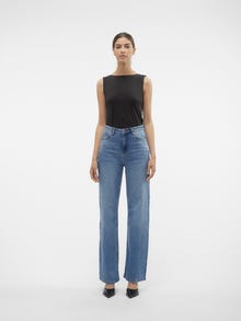 Vero Moda VMTESSA Taille haute Wide Fit Jeans -Medium Blue Denim - 10303839