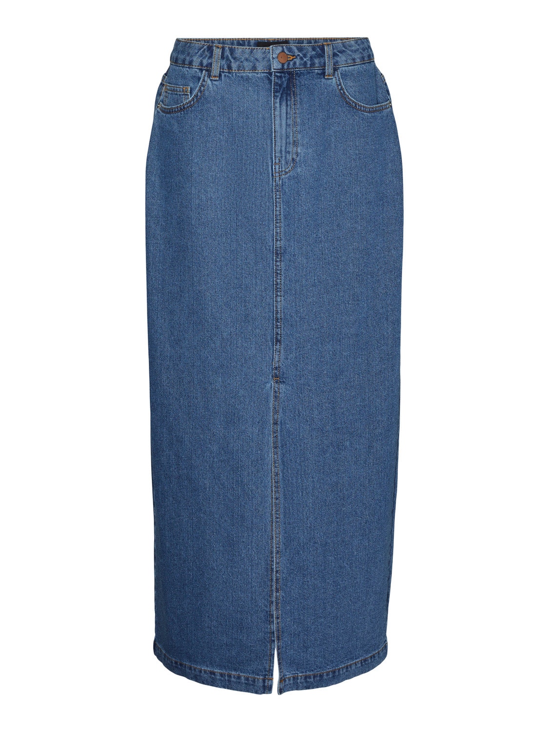 Vero Moda VMJUST High waist Long Skirt -Medium Blue Denim - 10303845