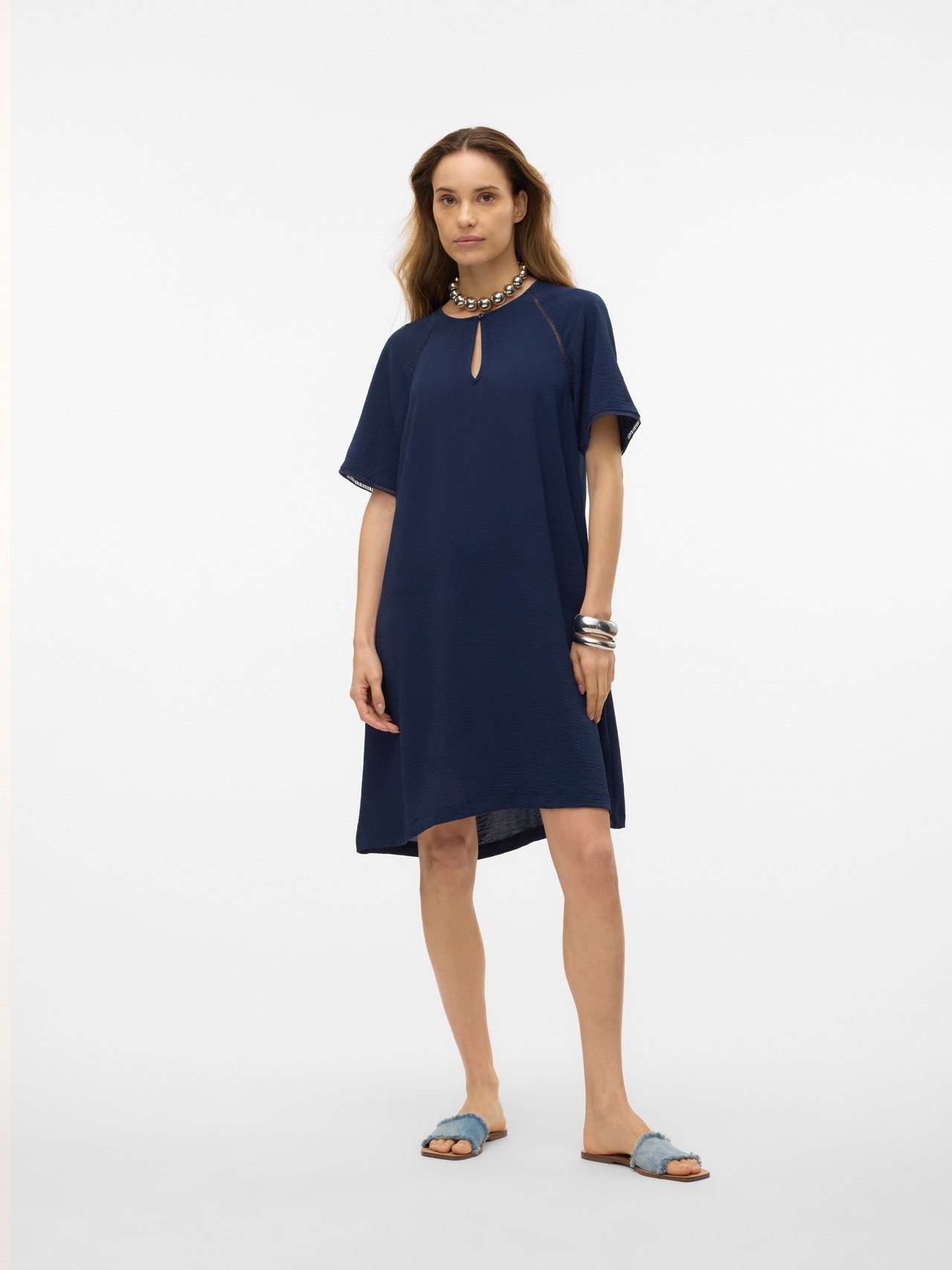 Vero Moda VMALVA Kort kjole -Navy Blazer - 10303929