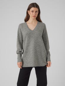 Vero Moda VMANJASTINNA Pull-overs -Medium Grey Melange - 10303969
