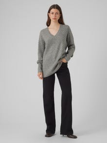 Vero Moda VMANJASTINNA Pull-overs -Medium Grey Melange - 10303969