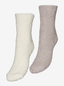 Vero Moda VMDORA 2-pack Strumpor -Birch - 10303981