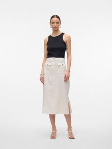 Vero Moda VMLUNA Midi skirt -Birch - 10304021