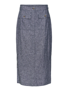 Vero Moda VMLUNA Midi skirt -Navy Blazer - 10304021