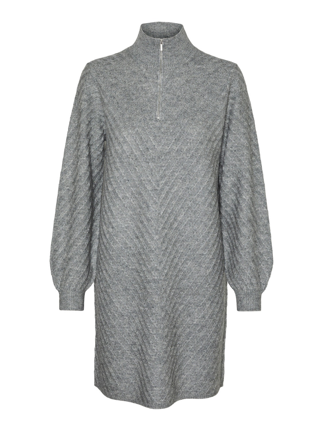 Vero Moda VMANJASTINNA Vestito midi -Medium Grey Melange - 10304031