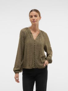 Vero Moda VMINDIONIA Shirt -Ivy Green - 10304039