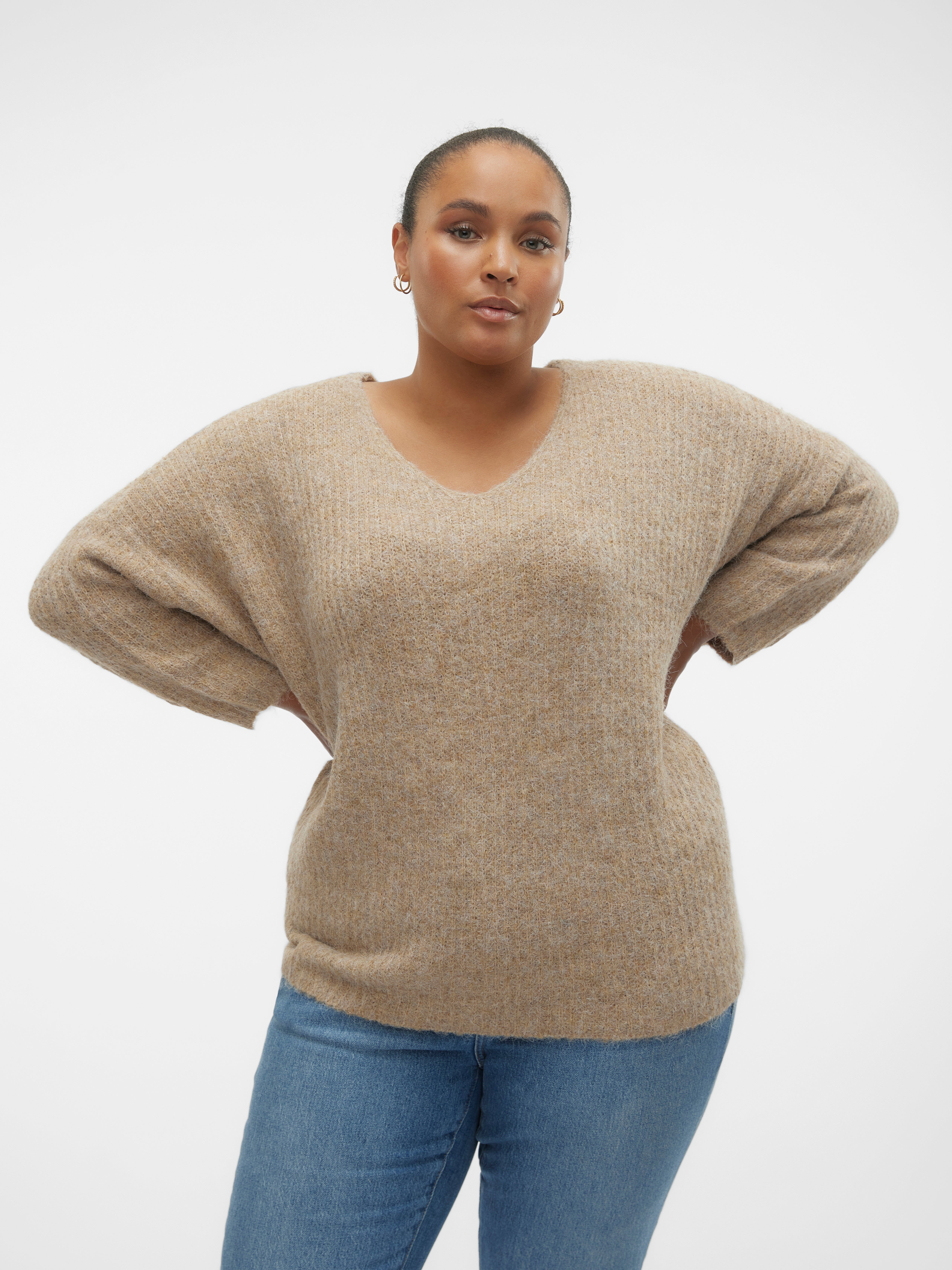 Silver sweater hot sale plus size