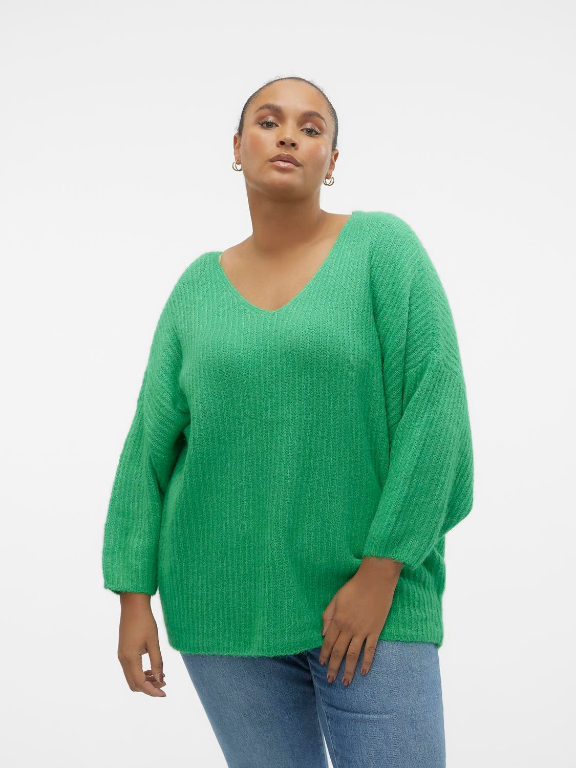 Lime green outlet plus size sweater