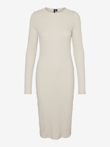 Vero Moda VMELINA Langes Kleid -Pumice Stone - 10304131