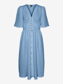 Vero Moda VMMELANEY Midi dress -Chambray Blue - 10304133
