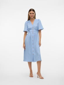 Vero Moda VMMELANEY Midi dress -Chambray Blue - 10304133