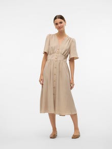 Vero Moda VMMELANEY Midi dress -Overcast - 10304133