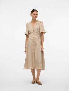 Vero Moda VMMELANEY Midi dress -Overcast - 10304133
