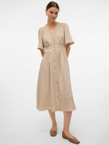 Vero Moda VMMELANEY Midi dress -Overcast - 10304133