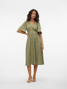 Vero Moda VMMELANEY Vestito midi -Laurel Wreath - 10304133