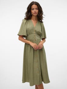 Vero Moda VMMELANEY Vestito midi -Laurel Wreath - 10304133