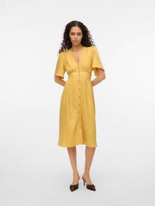 Vero Moda VMMELANEY Robe midi -Golden Spice - 10304133