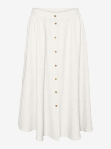 Vero Moda VMMELANEY Hohe Taille Langer Rock -Snow White - 10304134