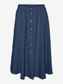 Vero Moda VMMELANEY Korkea vyötärö Pitkä hame -Dark Denim - 10304134