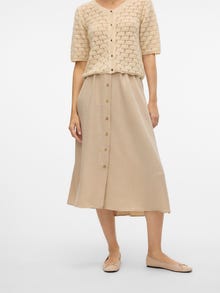 Vero Moda VMMELANEY High waist Lange rok -Overcast - 10304134