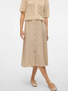 Vero Moda VMMELANEY High waist Lange rok -Overcast - 10304134