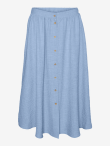 Vero Moda VMMELANEY High waist Long skirt -Chambray Blue - 10304134