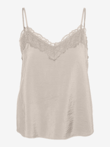 Vero Moda VMQUEENY Top -Pumice Stone - 10304145