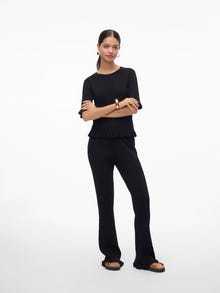 Vero Moda VMJADE Wysoki stan Spodnie -Black - 10304177