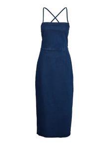 Vero Moda VMISLA Langes Kleid -Dark Blue Denim - 10304181