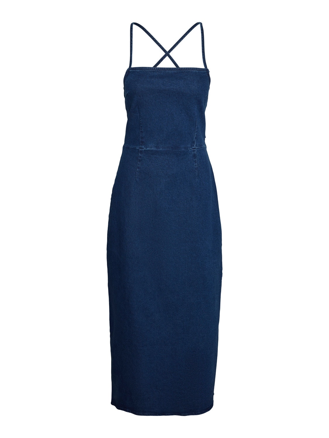 Vero Moda VMISLA Lang kjole -Dark Blue Denim - 10304181
