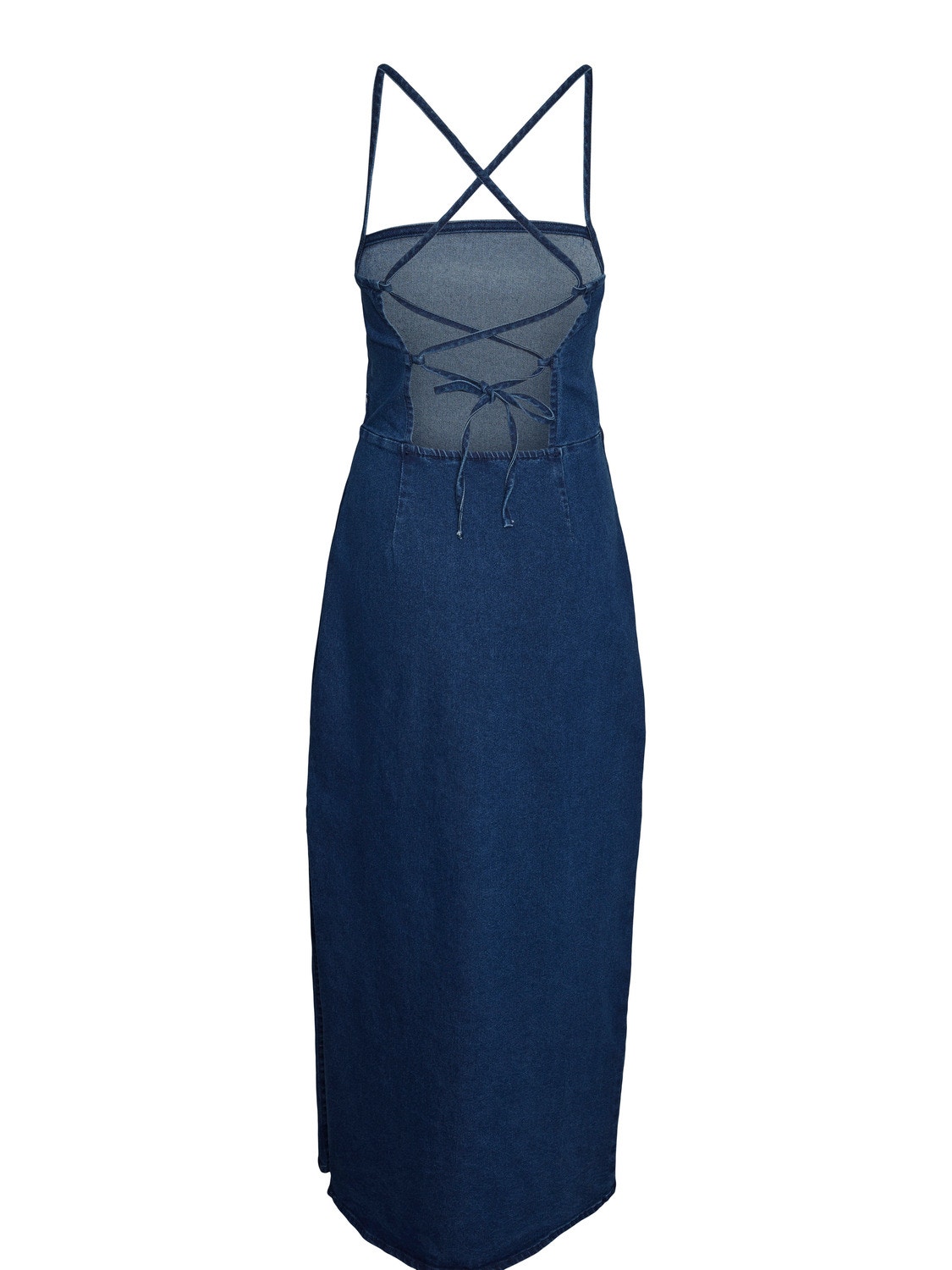 Vero Moda VMISLA Lang kjole -Dark Blue Denim - 10304181