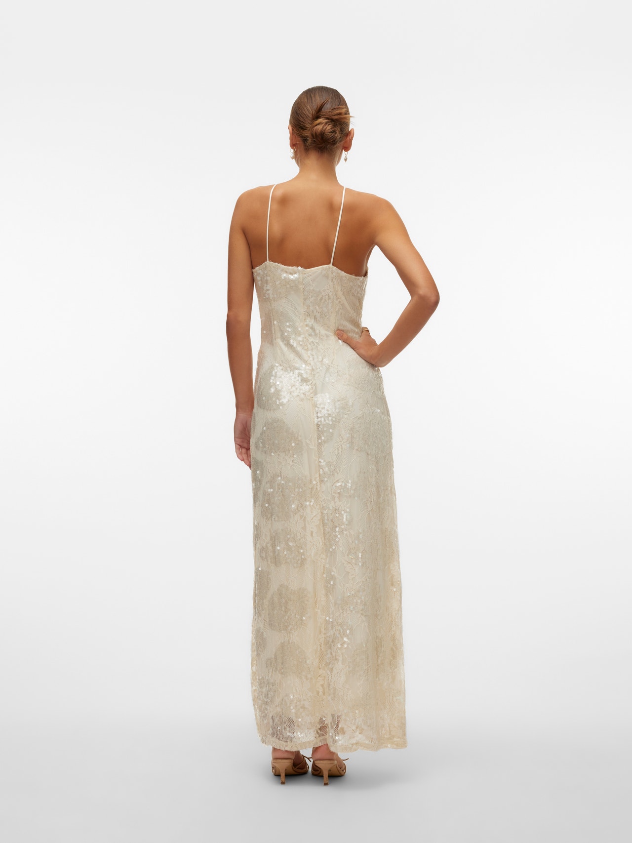Vero Moda VMCECILIE Lange jurk -Egret - 10304259