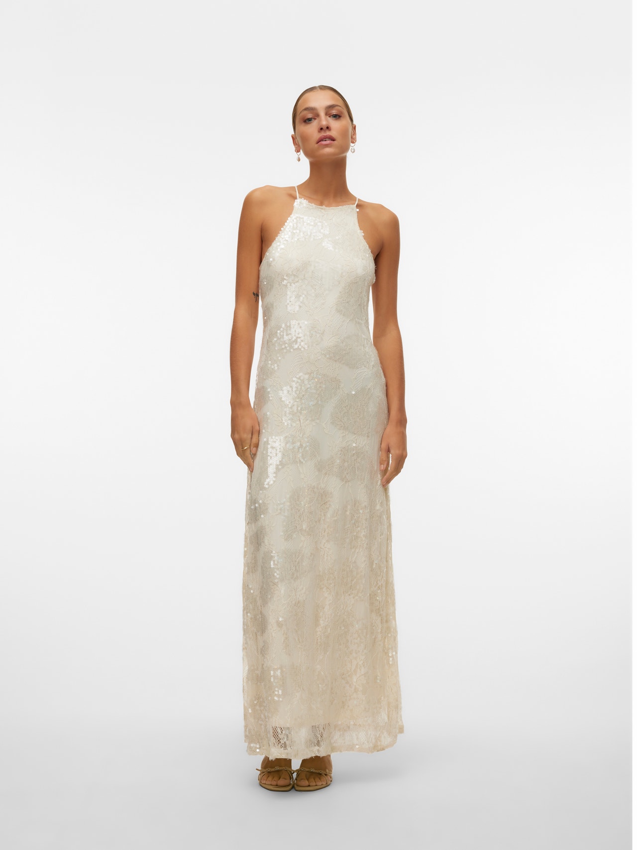 Vero Moda VMCECILIE Long dress -Egret - 10304259