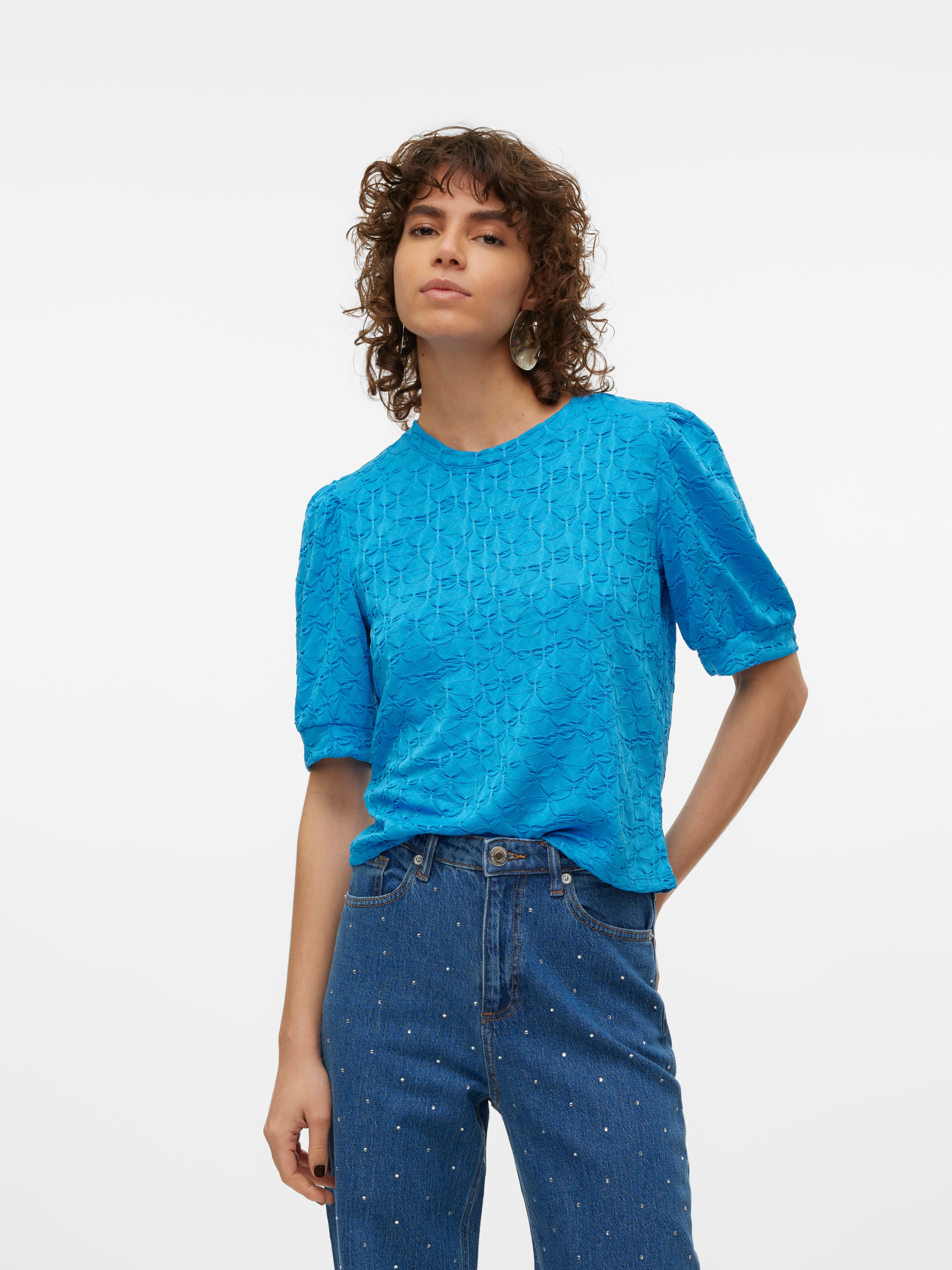 Vero moda geruite online blouse