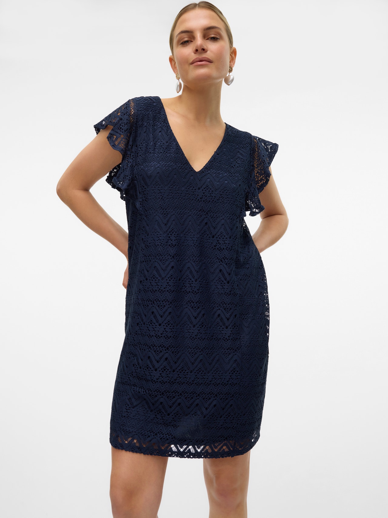 Vero Moda VMMAYA Krótka sukienka -Navy Blazer - 10304459
