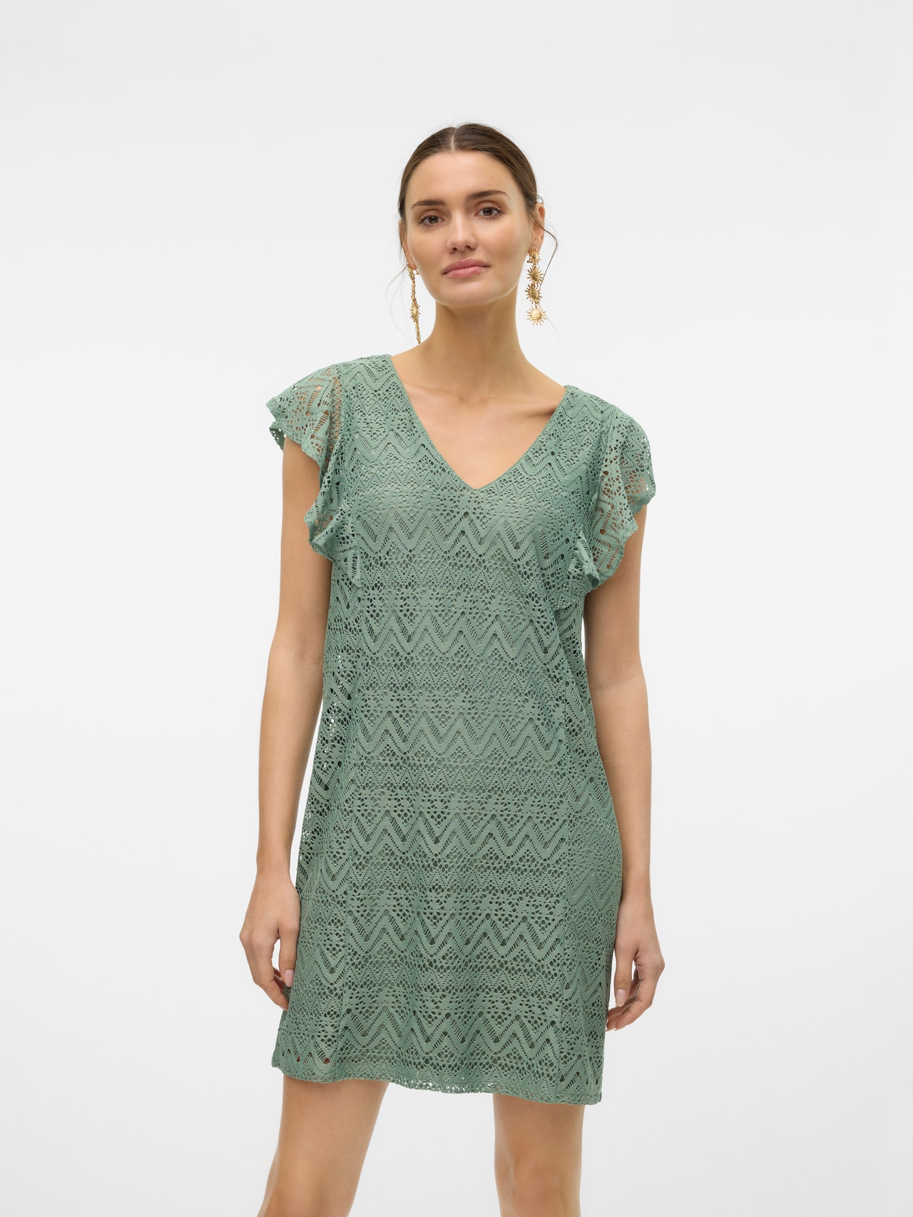 Vero Moda VMMAYA Korte jurk -Hedge Green - 10304459