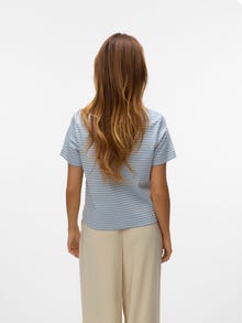 Vero Moda AWJADA T-Shirt -Dusty Blue - 10304587
