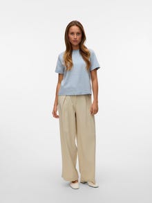 Vero Moda AWJADA T-Shirt -Dusty Blue - 10304587