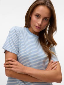 Vero Moda AWJADA T-Shirt -Dusty Blue - 10304587
