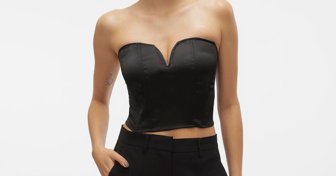 Thistle & Spire Verona Longline Mesh Bustier - ShopStyle Tops