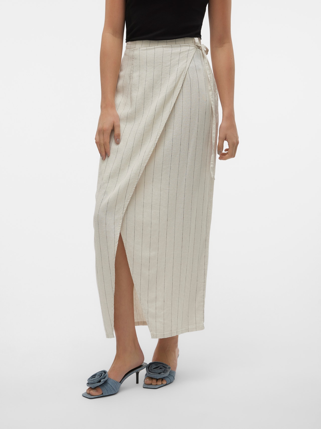 Vero Moda VMMINDY Long Skirt -Oatmeal - 10304662