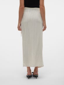 Vero Moda VMMINDY High waist Long skirt -Oatmeal - 10304662