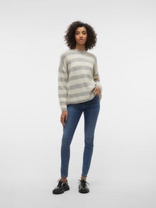 Vero Moda VMNATAHLIE Pullover -Light Grey Melange - 10304688