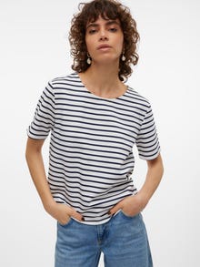 Vero Moda VMABBY T-shirt -Snow White - 10304716
