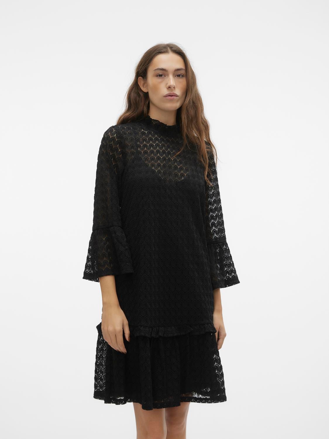 Vero Moda VMBECCA Kort kjole -Black - 10304717