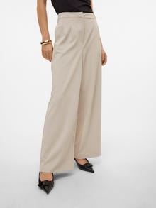 Vero Moda Laia jalaosaga lõige Keskmine vöökoht Püksid -Silver Lining - 10304781