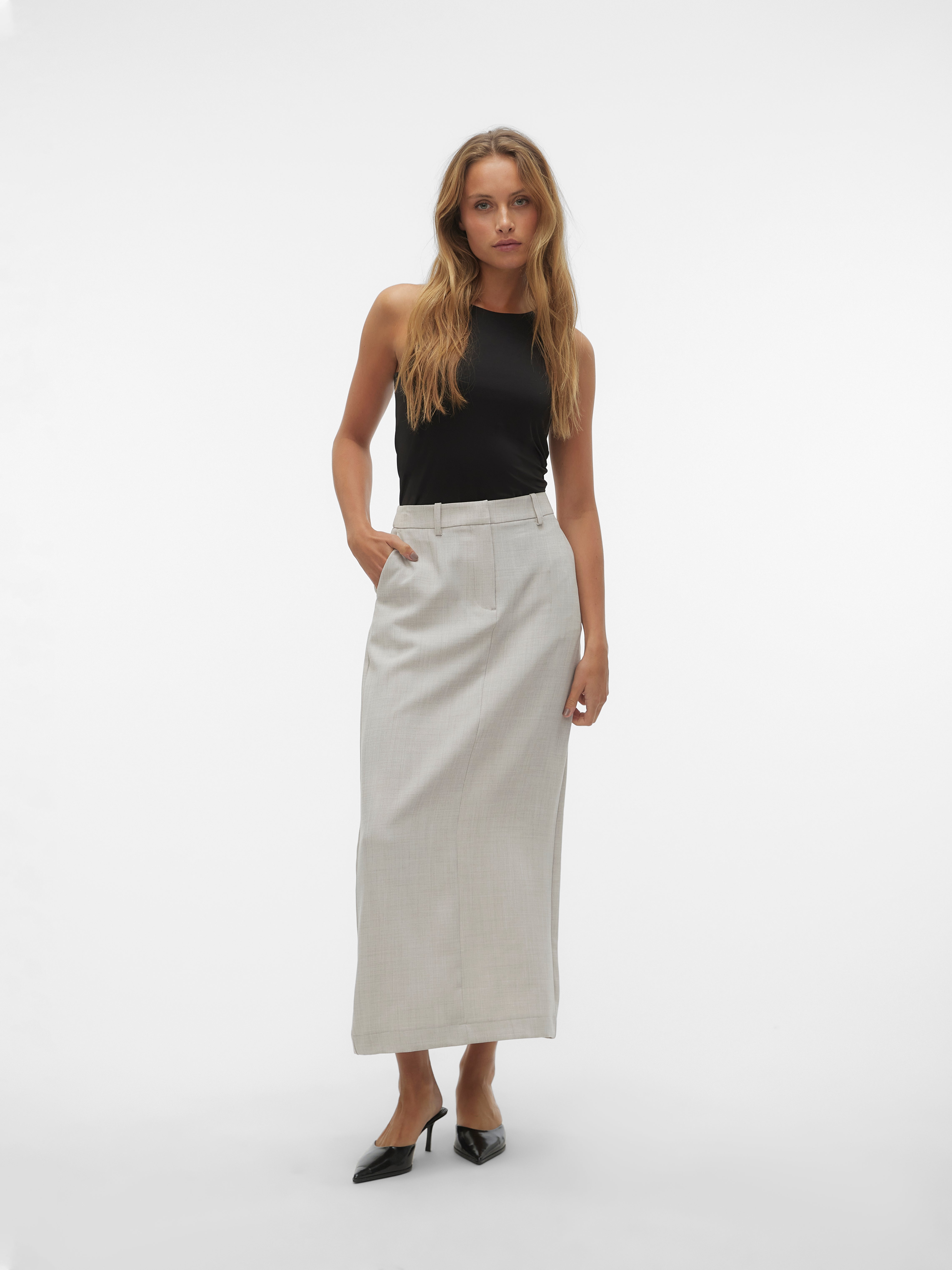 Vero moda pomona clearance faux leather pencil skirt