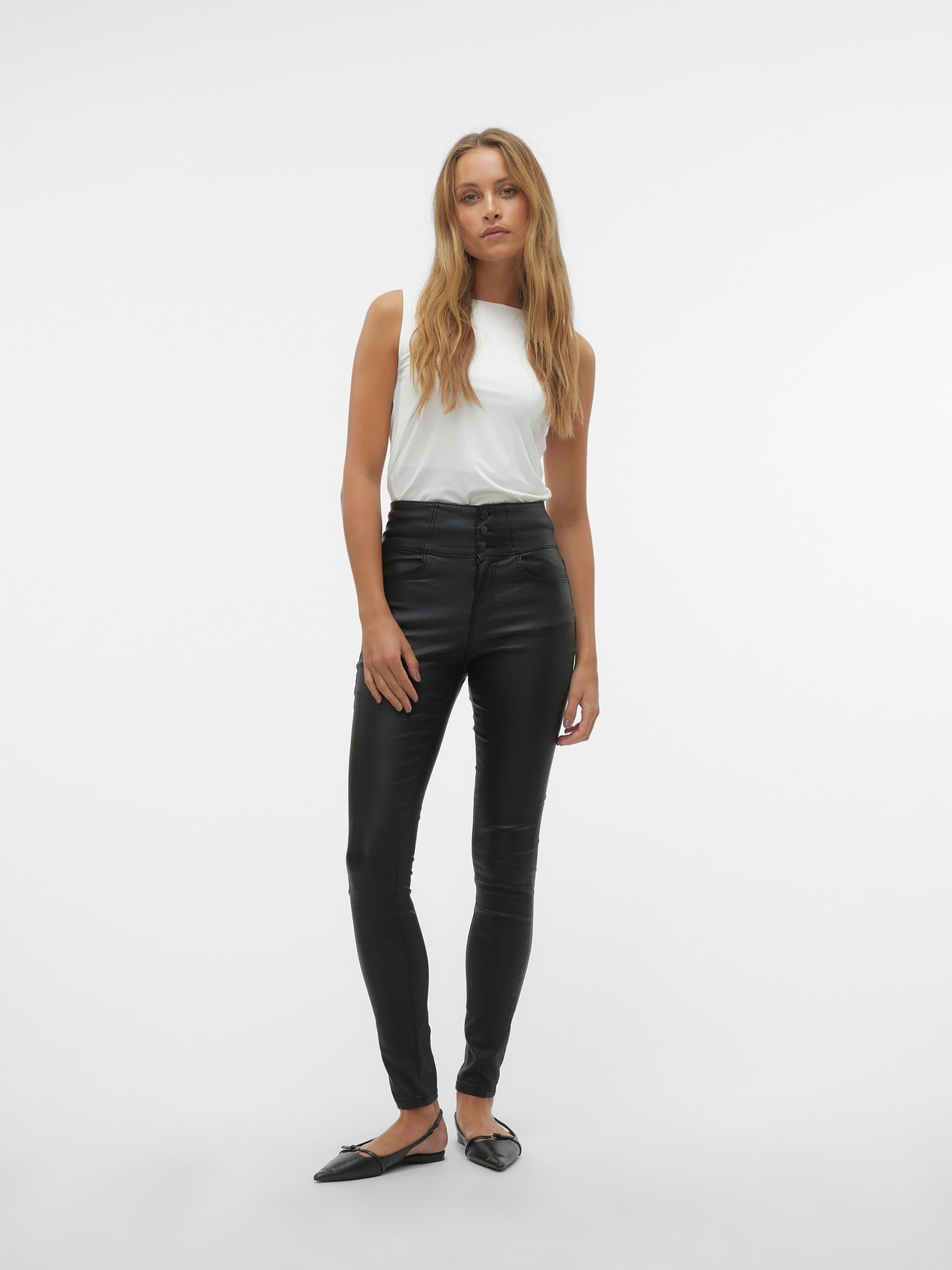 Vero Moda VMDONNA Krój skinny Jeans -Black - 10304821